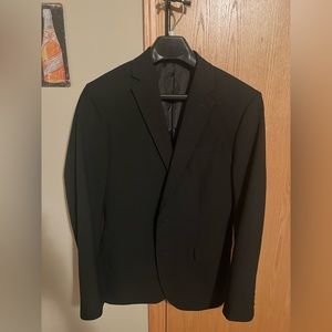 J Ferrar Black Suit Coat 40 R
